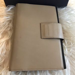 Authentic Prada leather planner beige